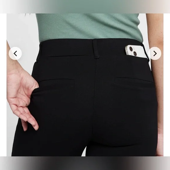 Betabrand Dark Charcoal Gray 7-Pocket Dress Pant Yoga Pant - Straight NWOT - Picture 6 of 10